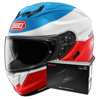 Casque Integral Shoei GT-Air 3 Lilt TC-10 + Intercom Sena SRL-03