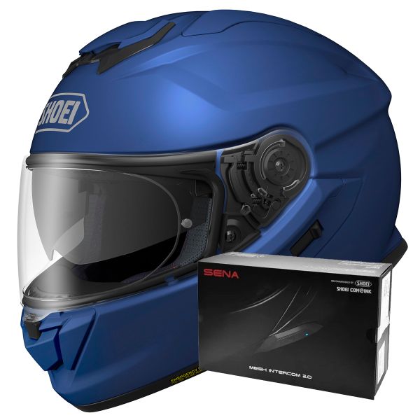 Integral Shoei GT-AIR 3 Matt Blue + Intercom Sena SRL-03 Integral Shoei GT-AIR 3 Matt Blue + Intercom Sena SRL-03