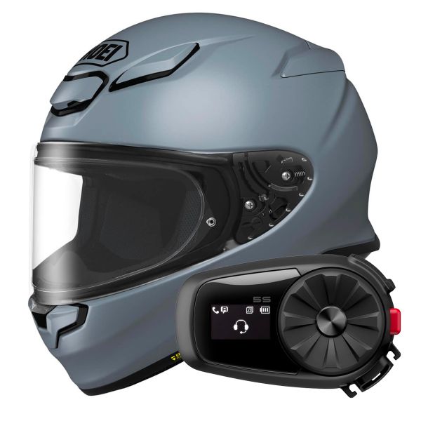 Integral Shoei NXR2 Gris Basalto + Kit Bluetooth 5S