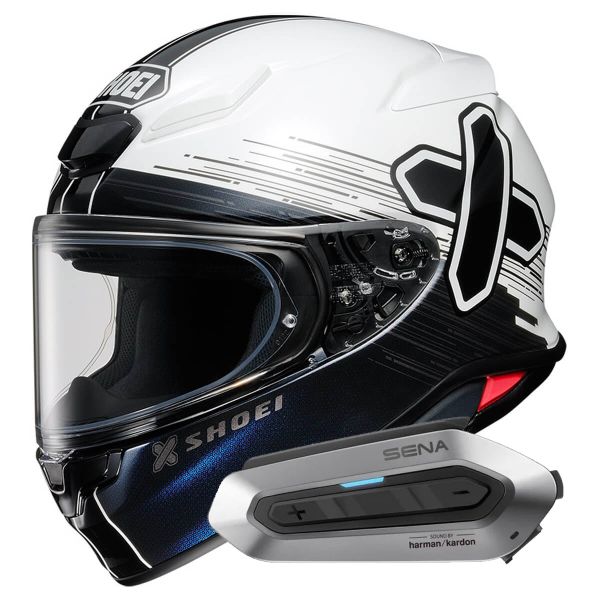 Integral Shoei NXR2 Ideograph TC-6 + Intercom Sena SRL-EXT Integral Shoei NXR2 Ideograph TC-6 + Intercom Sena SRL-EXT