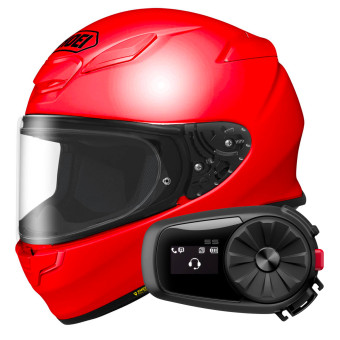 Integral Shoei NXR2 Shine Red + Kit Bluetooth 5S