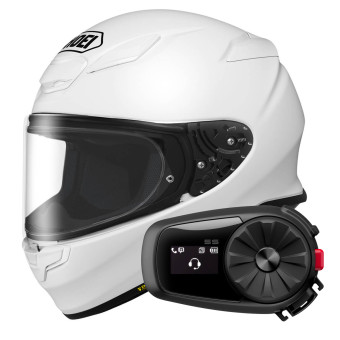 Integral Shoei NXR2 White + Kit Bluetooth 5S