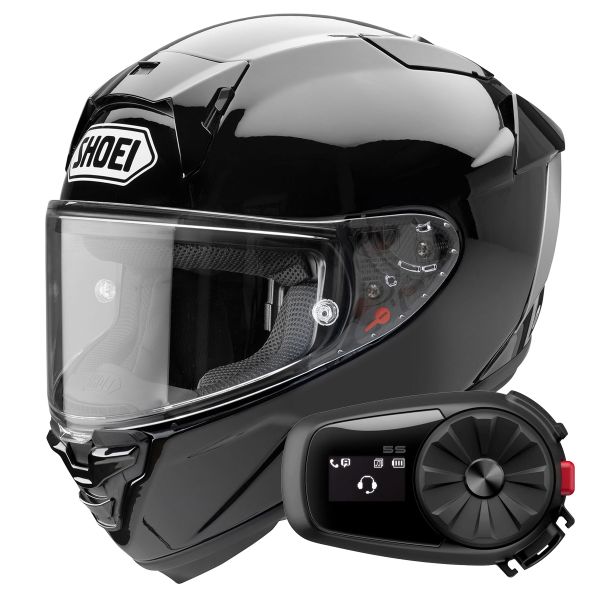 Integral Shoei X-SPR Pro Black + Kit Bluetooth 5S Solo