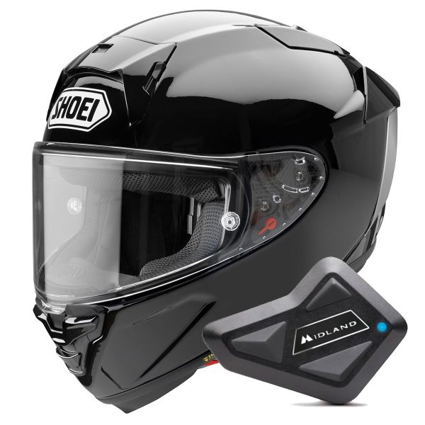 Integral Shoei X-SPR Pro Black + Kit Bluetooth BT Mini Integral Shoei X-SPR Pro Black + Kit Bluetooth BT Mini