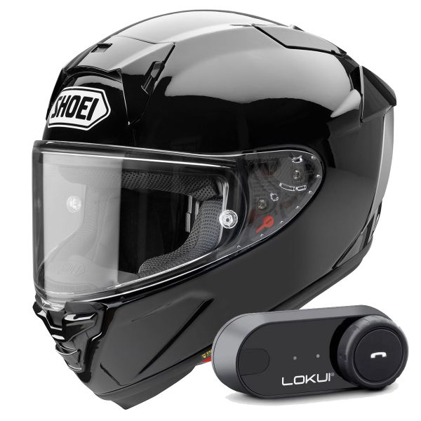 Integral Shoei X-SPR Pro Negro + Kit Bluetooth Lokui K30 Integral Shoei X-SPR Pro Negro + Kit Bluetooth Lokui K30
