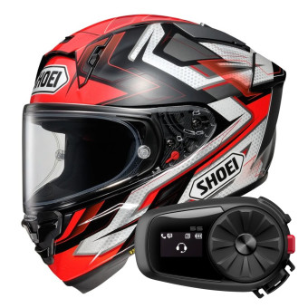 Casque Integral Shoei X-SPR Pro Escalate TC-1 + Kit Bluetooth 5S Solo