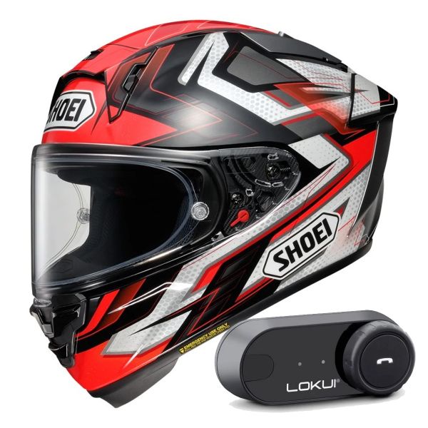 Integral Shoei X-SPR Pro Escalate TC-1 + Kit Bluetooth Lokui K30