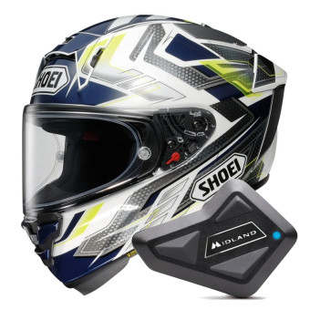 Casque Integral Shoei X-SPR Pro Escalate TC-2 + Kit Bluetooth BT Mini