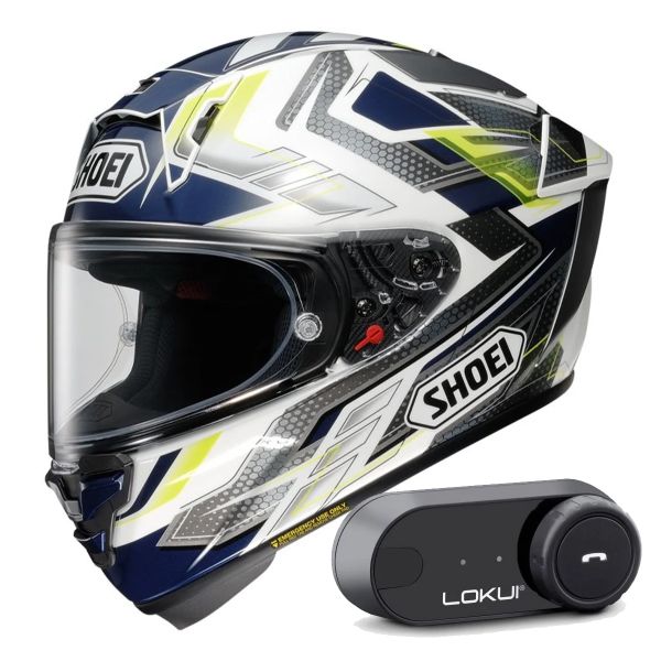 Integral Shoei X-SPR Pro Escalate TC-2 + Kit Bluetooth Lokui K30