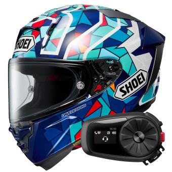 Integral Shoei X-SPR Pro Marquez Barcelona TC10 + Kit Bluetooth 5S Solo