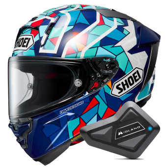 Integral Shoei X-SPR Pro Marquez Barcelona TC10 + Kit Bluetooth BT Mini