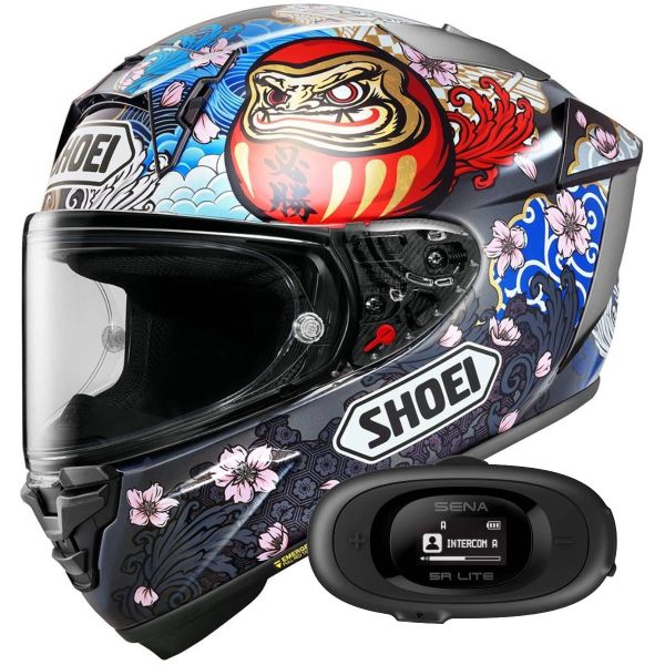 Integral Shoei X-SPR Pro Marquez Motegi 5 TC-1 + Kit bluetooth 5R Lite Solo