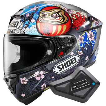Integral Shoei X-SPR Pro Marquez Motegi 5 TC-1 + BT Mini Kit Bluetooth
