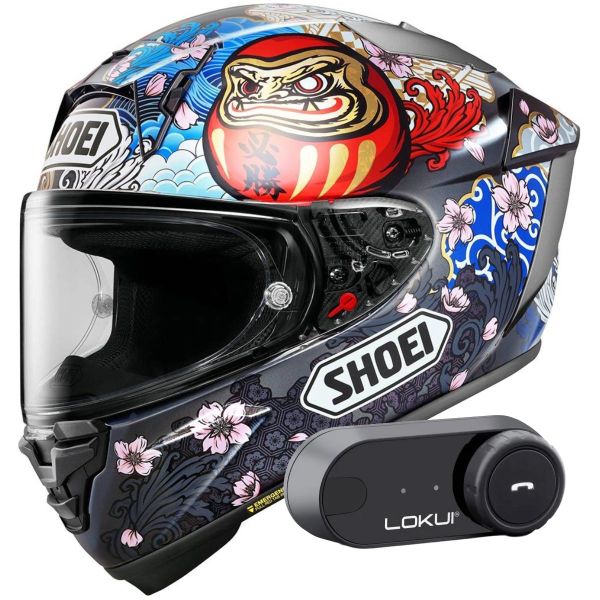 Integral Shoei X-SPR Pro Marquez Motegi 5 TC-1 + Kit Bluetooth Lokui K30