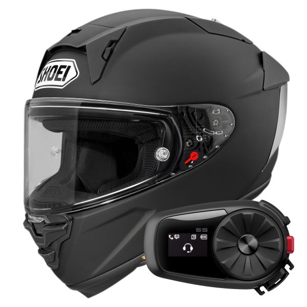 Integral Shoei X-SPR Pro Matt Black + Kit Bluetooth 5S Solo Integral Shoei X-SPR Pro Matt Black + Kit Bluetooth 5S Solo