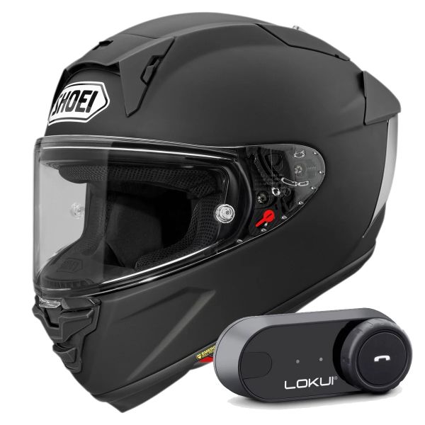 Integral Shoei X-SPR Pro Negro Mate + Kit Bluetooth Lokui K30 Integral Shoei X-SPR Pro Negro Mate + Kit Bluetooth Lokui K30