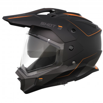 Casque Integral SHOT Trek Rally Black Orange Matt Casque Integral SHOT Trek Rally Black Orange Matt