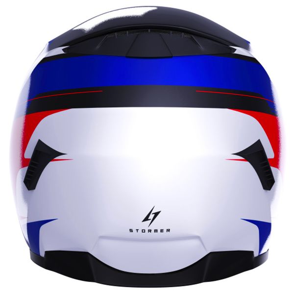 Stormer Wise Runner Blue Red White Pearly + Kit Bluetooth 5S Solo