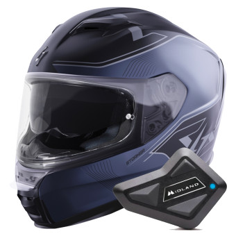 Integral Stormer ZS 1001 Taken Grey Silver Matt + Kit Bluetooth BT Mini