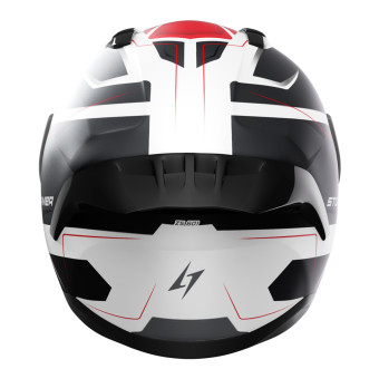 Stormer ZS-601 Star White Grey Red Matt