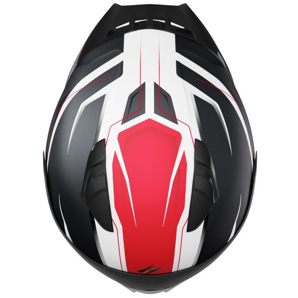 Stormer ZS-601 Star White Grey Red Matt