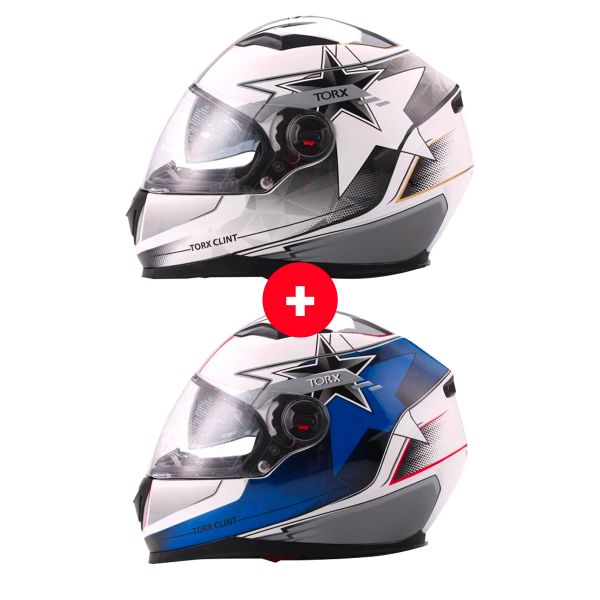 Integral Torx Clint Pilot White Blue + Clint Pilot White Black