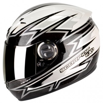 Scorpion EXO 500 Air Da Costa Blanco Negro Plata