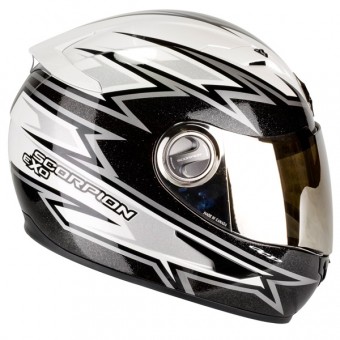 Scorpion EXO 500 Air Da Costa Blanco Negro Plata