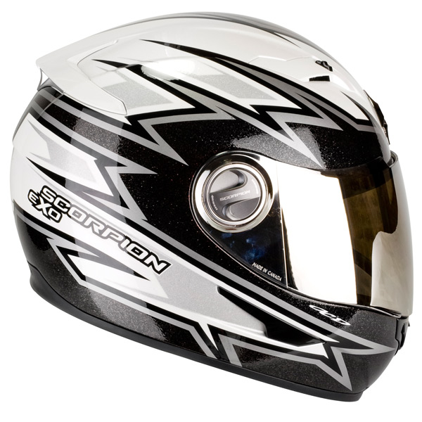 Scorpion EXO 500 Air Da Costa Blanco Negro Plata