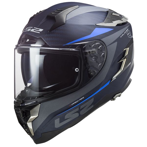 LS2 Challenger C Drone Matt Blue FF327