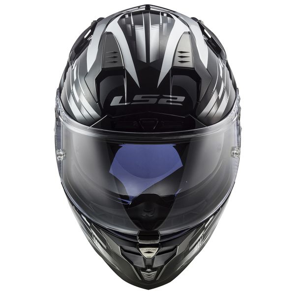 LS2 Challenger GP Black White FF327