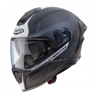 Integral Caberg Drift Evo Carbono Mate Antracita Blanco