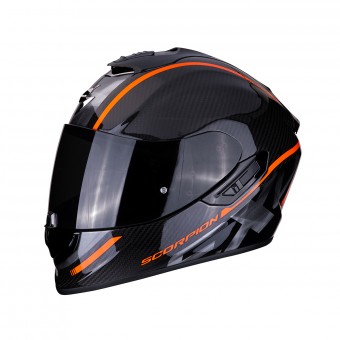 Scorpion Exo 1400 Air Carbon Grand Orange + Kit Bluetooth Sena SMH5
