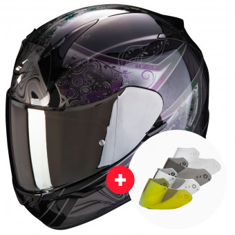 Integral Scorpion Exo 390 Clara Black Silver + Pantalla