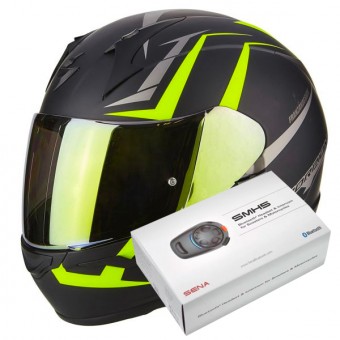 Scorpion Exo 390 Hawk Matt Black Neon Yellow