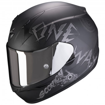 Scorpion Exo 390 Oneway Matt Black Silver + Pantalla