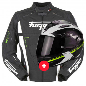Integral Scorpion Exo 510 Air Cross Matt Black Neon Yellow + Vortex Black White Green