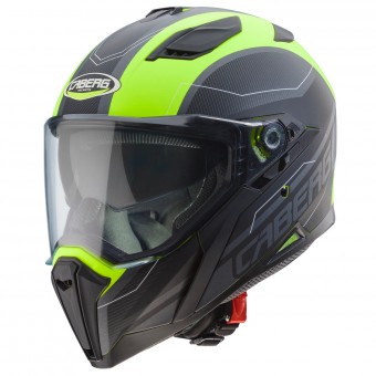 Integral Caberg Jackal Supra Negro Mate Antracita Amarillo