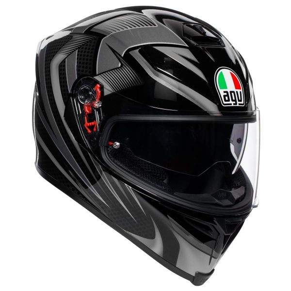 Integral AGV K-5 S Hurricane 2.0 Negro Plata