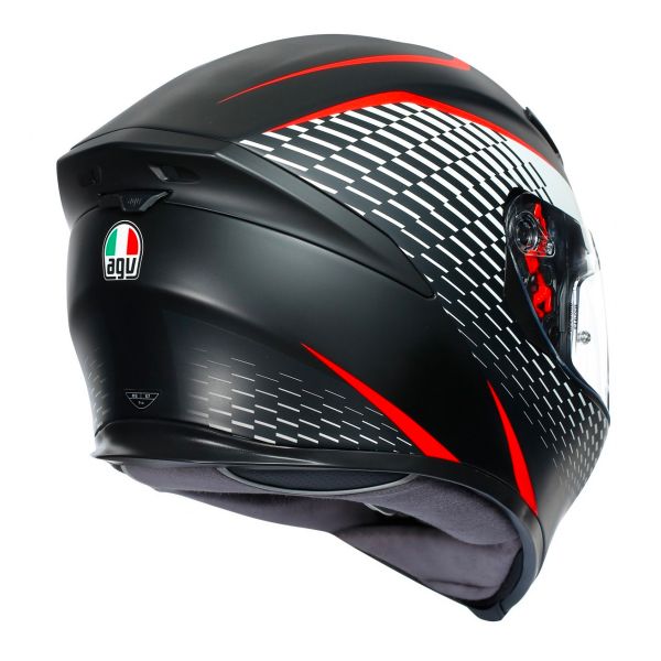 agv k5 darkstorm matt black red K-5 S TEMPEST BLACK/RED HELMET - Motorcycle Helmets Suitable for every type of riding and all road surfaces Agv K5 Casco De Moto