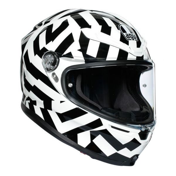 Integral AGV K-6 Secret Black White
