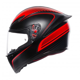 AGV K1 Warmup Negro Mate Rojo