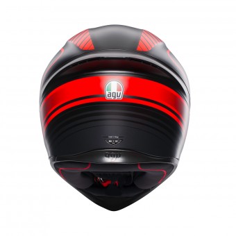 AGV K1 Warmup Negro Mate Rojo