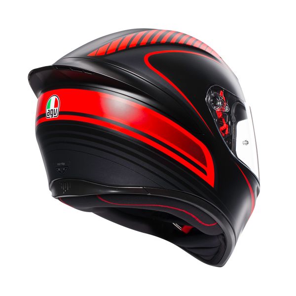 AGV K1 Warmup Negro Mate Rojo