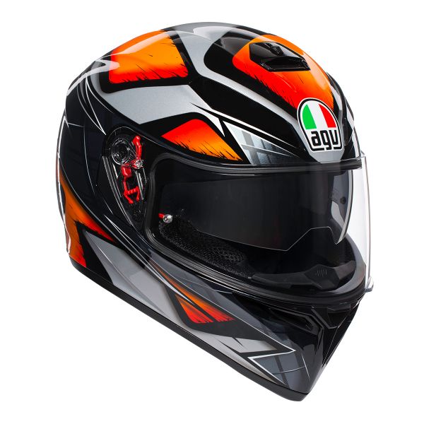 Integral AGV K3 SV Liquefy Negro Naranja