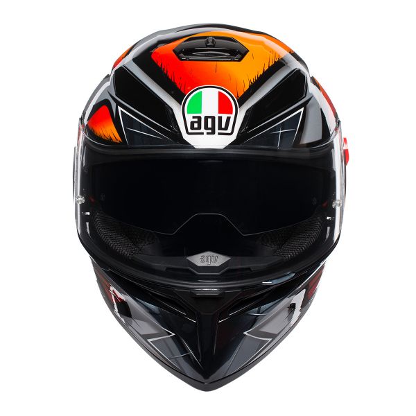 AGV K3 SV Liquefy Negro Naranja