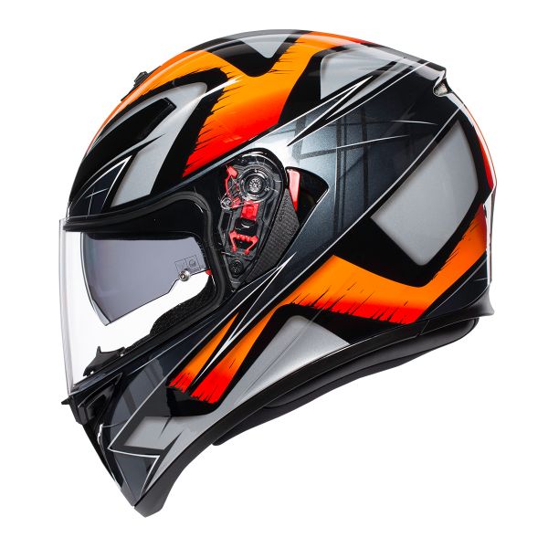 AGV K3 SV Liquefy Negro Naranja