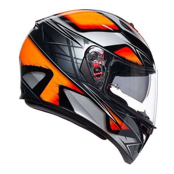 AGV K3 SV Liquefy Negro Naranja
