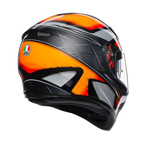 AGV K3 SV Liquefy Negro Naranja
