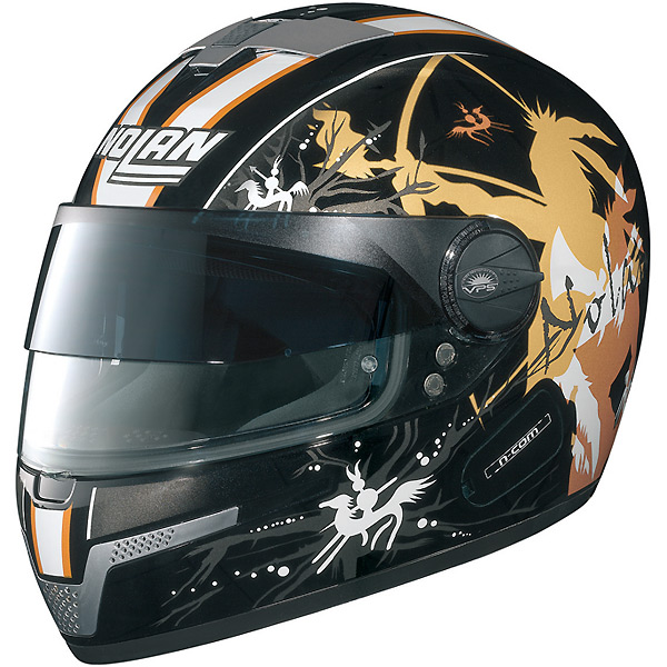 Integral Nolan N84 Warpath NCom Metal Black Negro/ Oro N�48